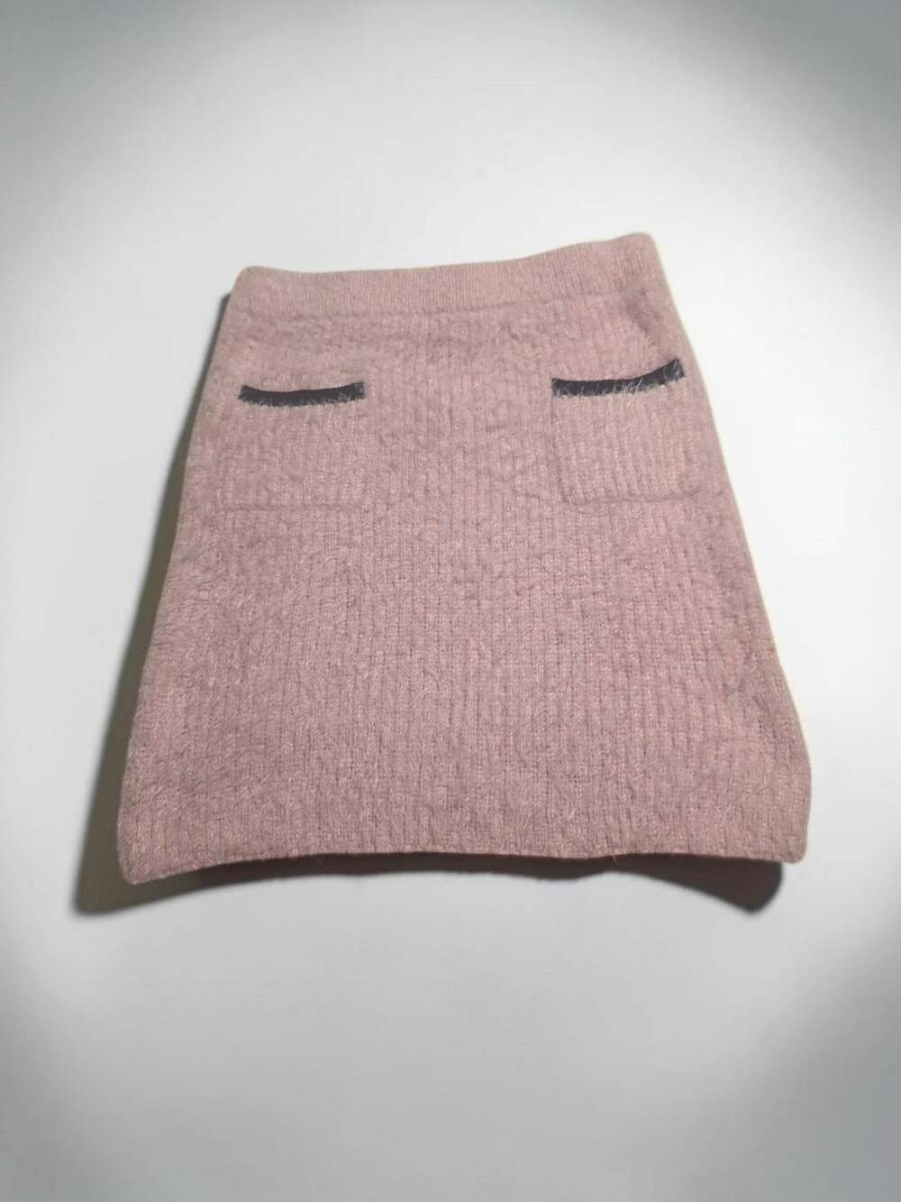 Venus Knit Skirt Size M Pink Fuzzy Mini